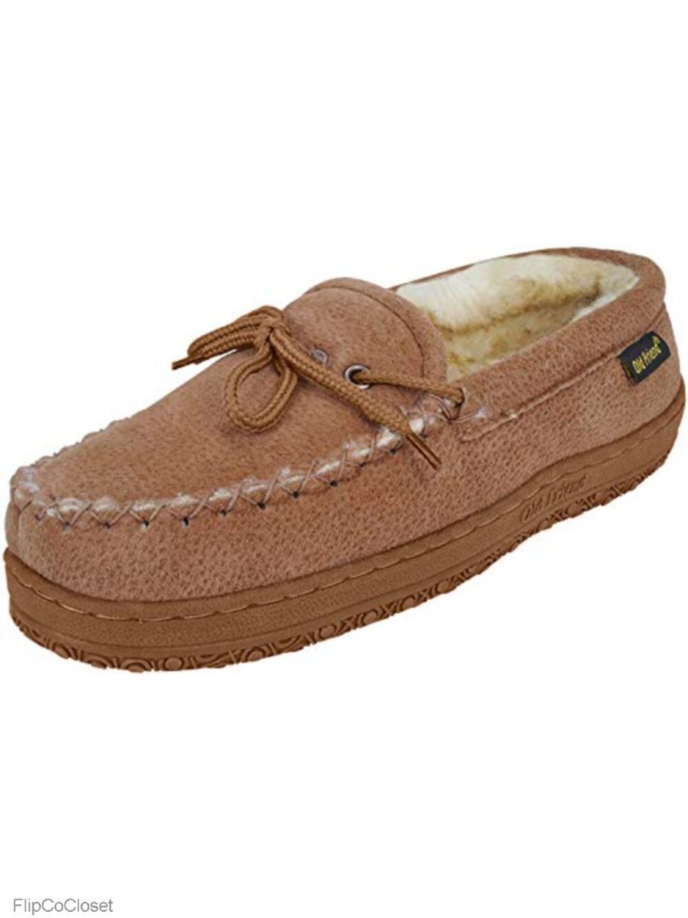 Kentucky Mocc Leather Fringe Whip Stitch Casual